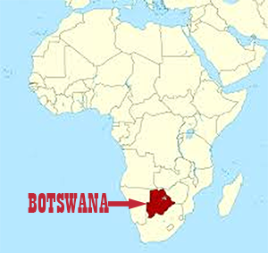 Botswana map