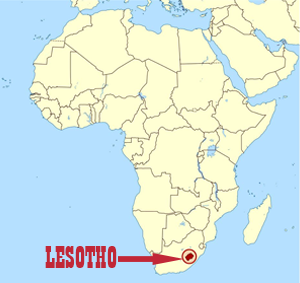 Lesotho map