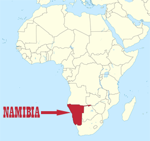 Namibia map