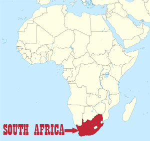 South Africa map